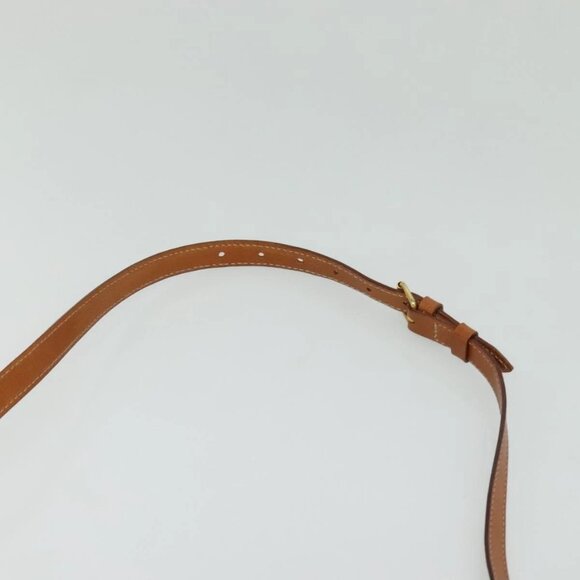 CELINE Macadam Canvas Hand Bag PVC Leather 2way Brown Gold - Picture 8 of 16